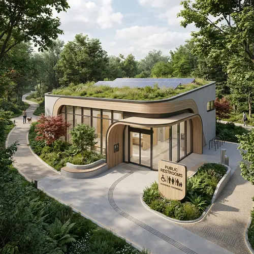 Modern Architectural Design for Public Restrooms