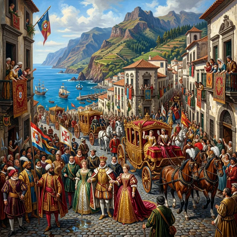 Royal Procession on the Island of Madeira, Renaissance Style