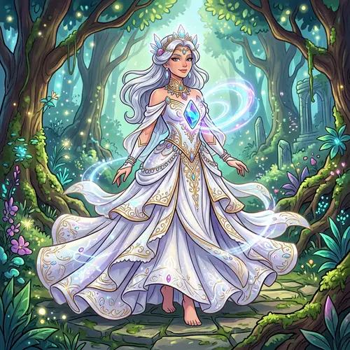 Majestic Mega Gardevoir - Elegance & Power in Anime Artwork