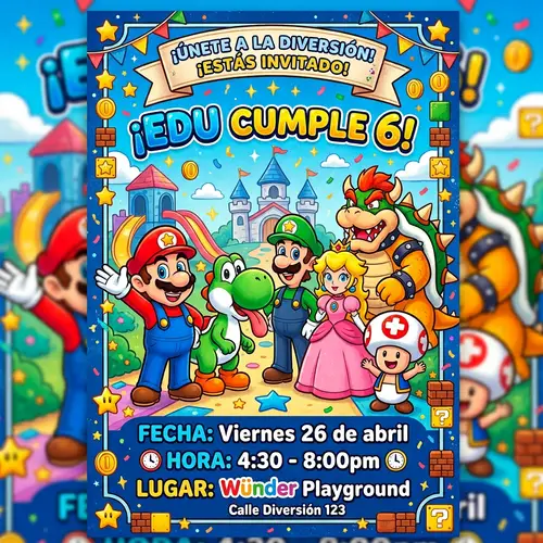 Children's Party in Spanish with Cartoon Characters | Edu Cumple 6