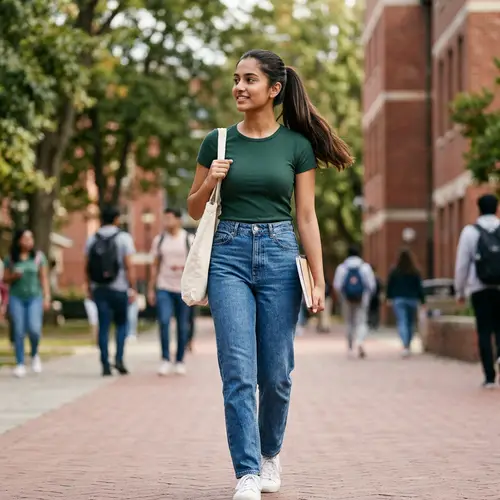 19-Year-Old South Asian Girl with 32-26-36 Measurements