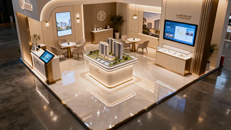 Custom 3m x 3m Property Sales Booth Design