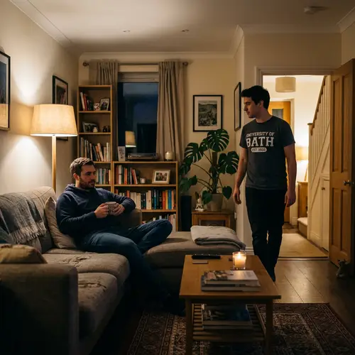 Cozy Living Room Scene: A Moment of Relaxation