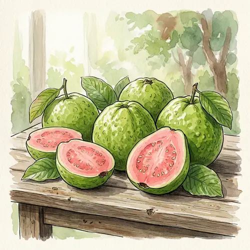 Fresh Guavas: Ripe and Green Delight | Organic Fruits