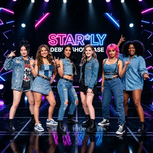 Debut Photoshoot of a Diverse K-pop Girl Group