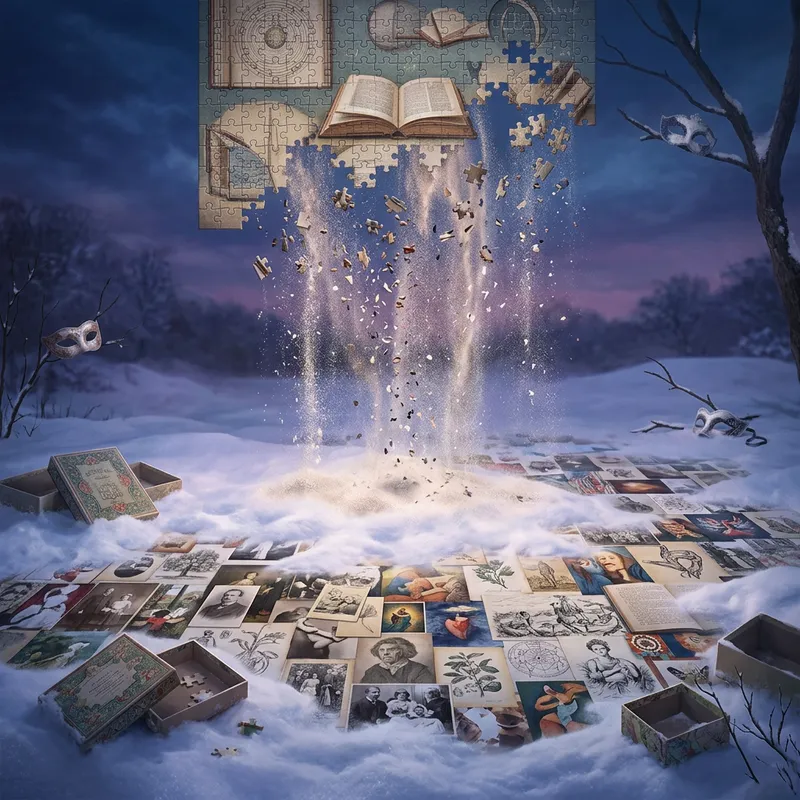 Knowledge Dissolving: A Surreal Enigma in the Snow Knowledge Dissolving: A Surreal Enigma in the Snow