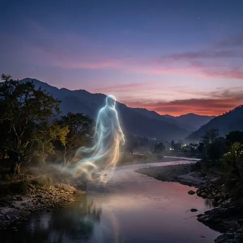 Yemraj Aatma - Tranquil Spirit in Twilight Landscape