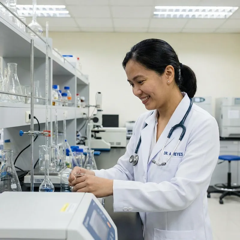 Filipina in Lab Coat: A Symbol of Science Filipina in Lab Coat: A Symbol of Science