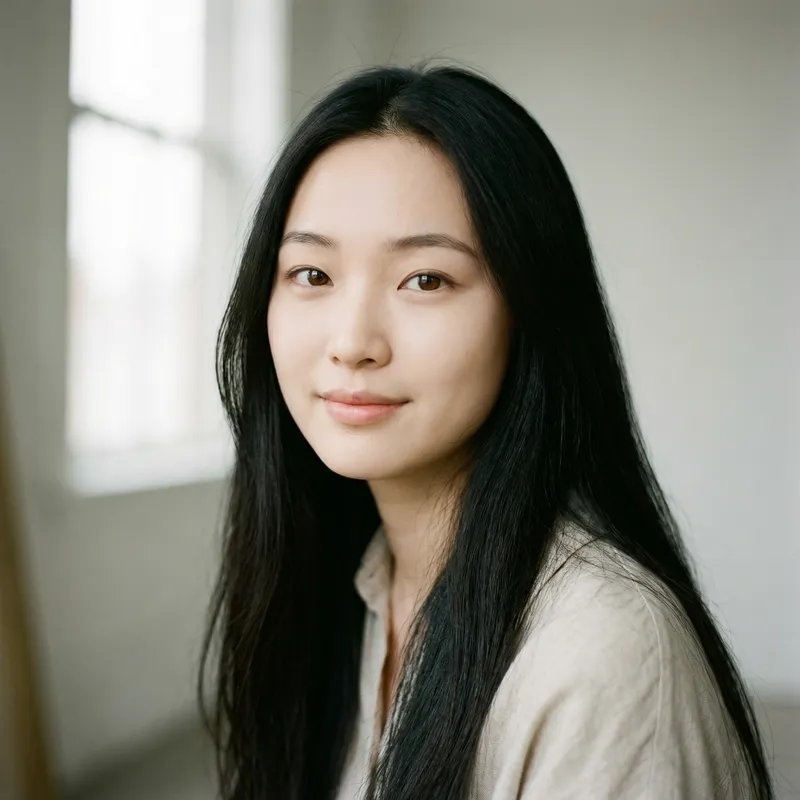 Hyper-Realistic Portrait of a Young Asian Woman