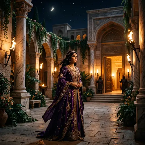 Esther in the Bible: Scene at the King's Palace