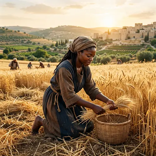 Black Ruth in the Bible: A Serene Portrait of Faith and Determination