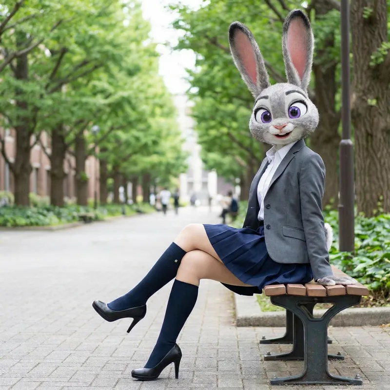 Judy Hopps Schoolgirl Outfit - Stylish & Chic