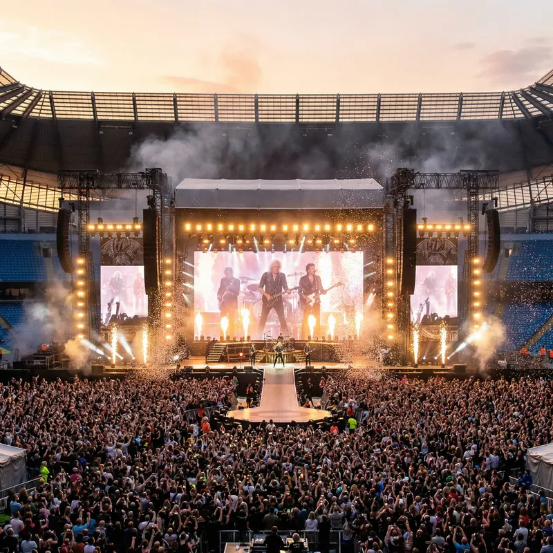 Create a Stunning Concert Stage in a Stadium