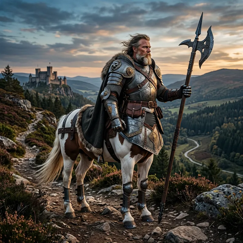 Centaur in Heavy Armor with Halberd Centaur in Heavy Armor with Halberd