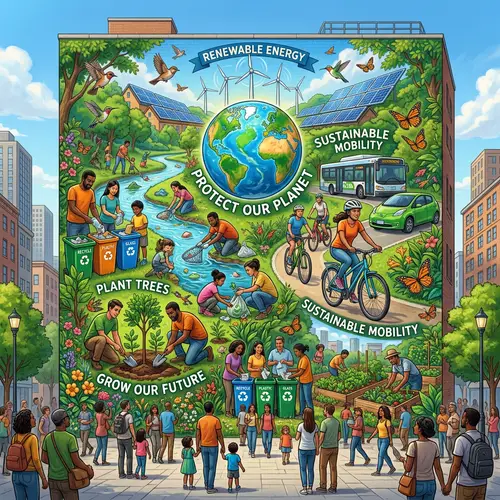 Environment Awareness Mural Art - Inspiring Environmental Concepts