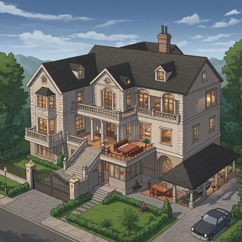 Luxurious 10-Bedroom House with Pool & Balcony