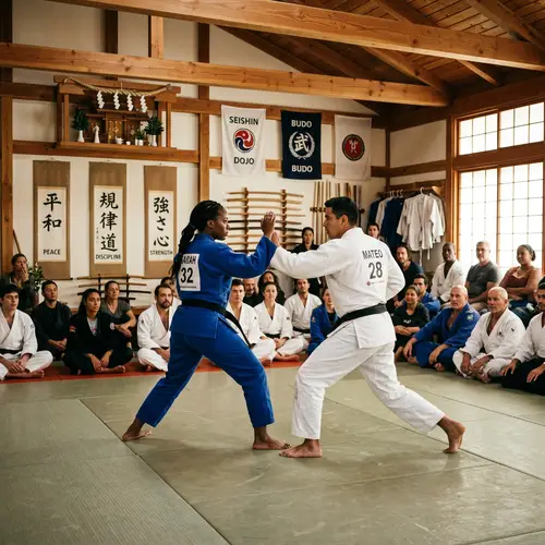 Traditional Martial Arts Exhibition: Intense Sparring Match