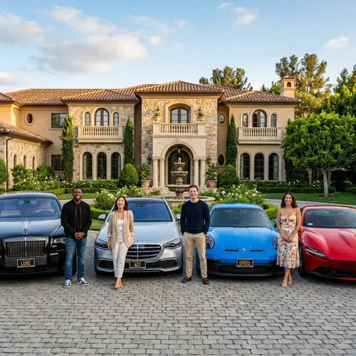 Diverse Friends by Luxury Cars & Home