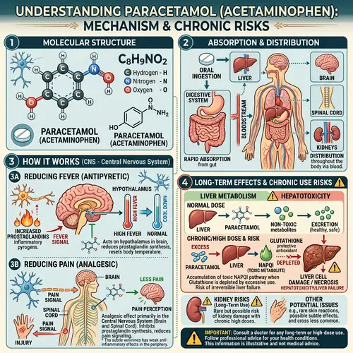 Paracetamol: Molecular Structure, Mechanism of Action & Side Effects