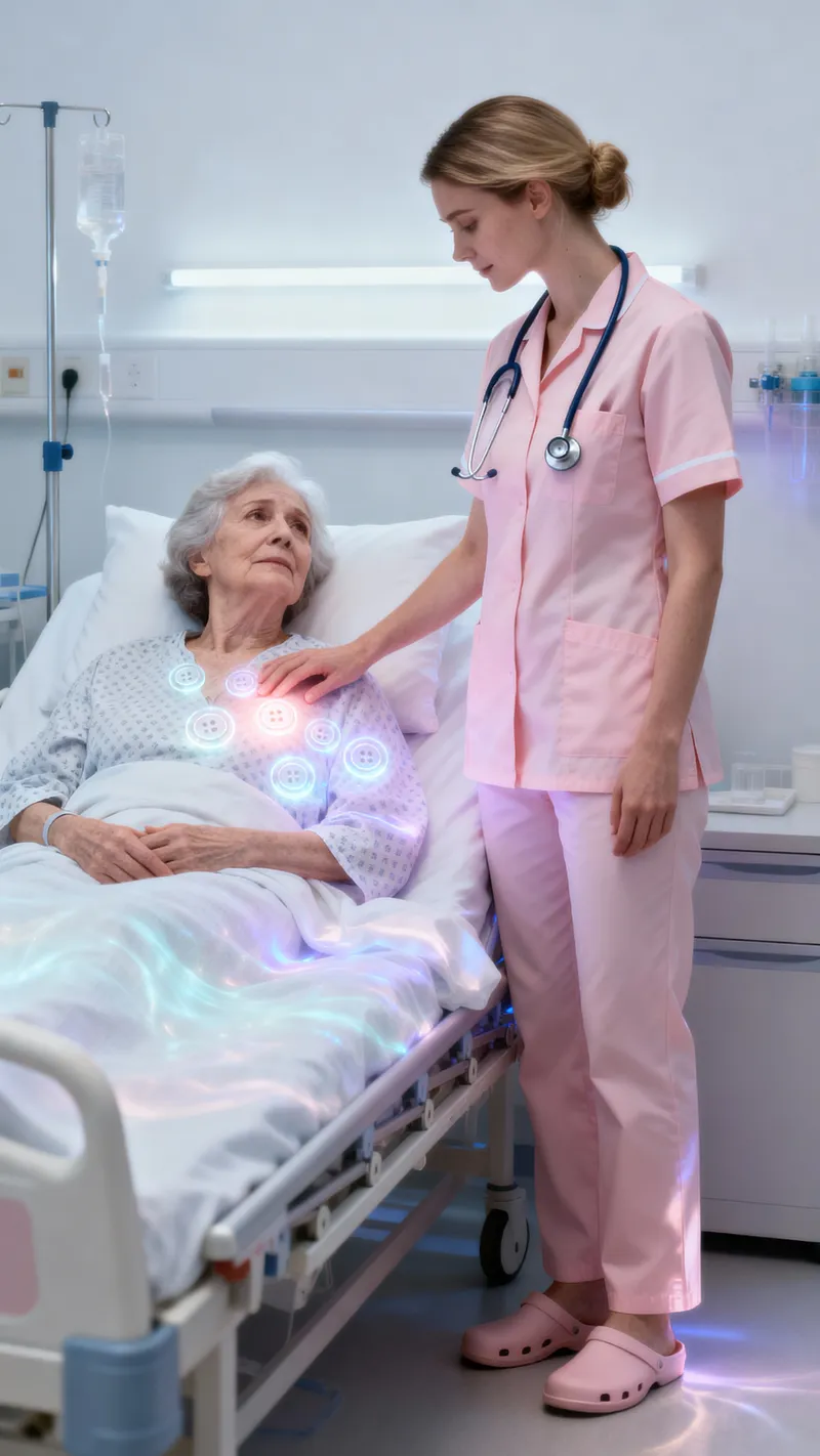 Caring Nurse with Patient: Emotional Hospital Scene
