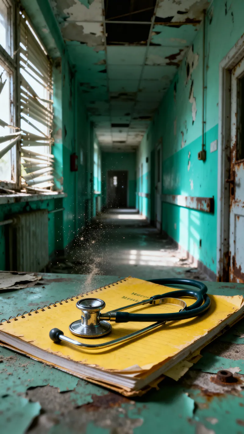 Abandoned 70s European Hospital: A Post-Apocalyptic Scene