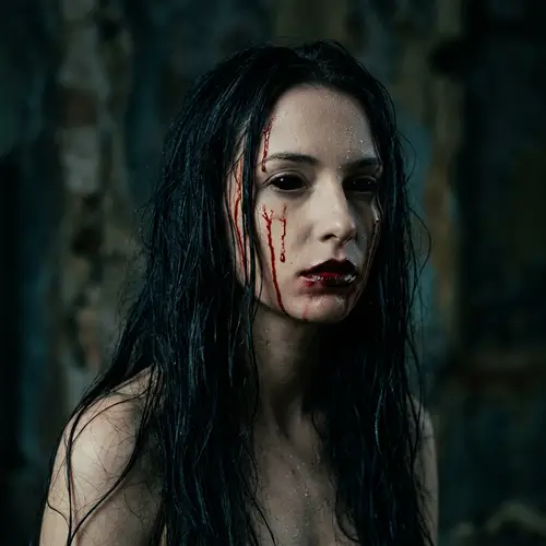 Surreal Haunting Portrait of a Dark Beauty