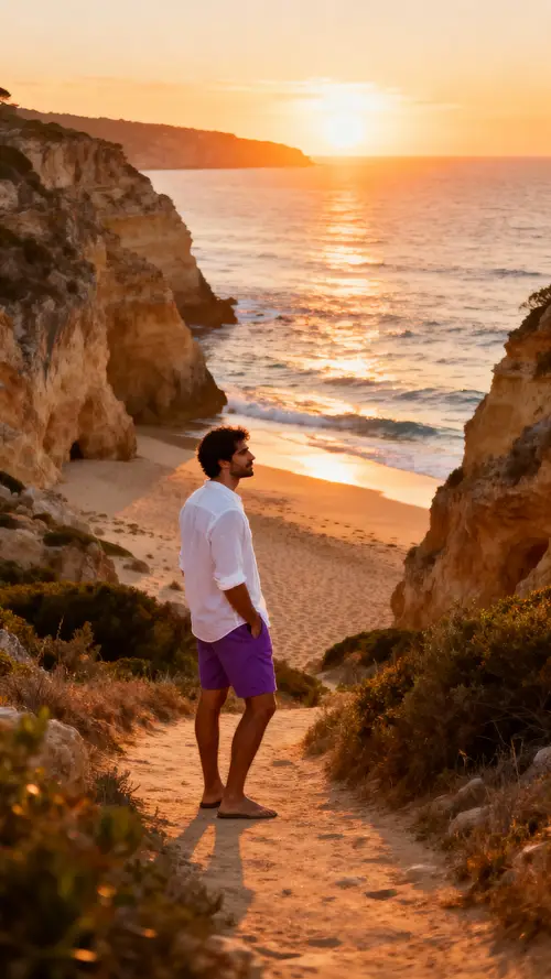 Breathtaking Sunset at Mediterranean Beach