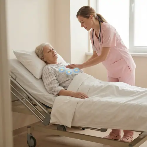 Caring Nurse with Patient: Emotional Hospital Scene