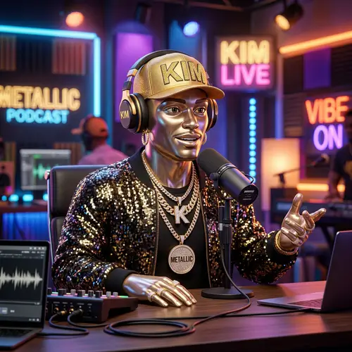 Glamorous 3D Podcast Character | KIM Style