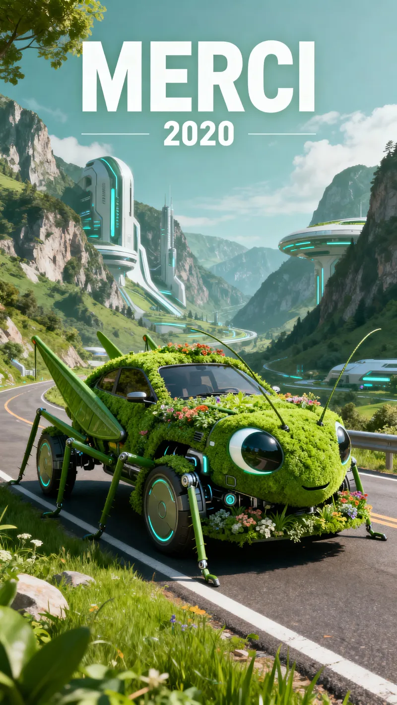 Futuristic Grasshopper Car – Digital Art Futuristic Grasshopper Car – Digital Art
