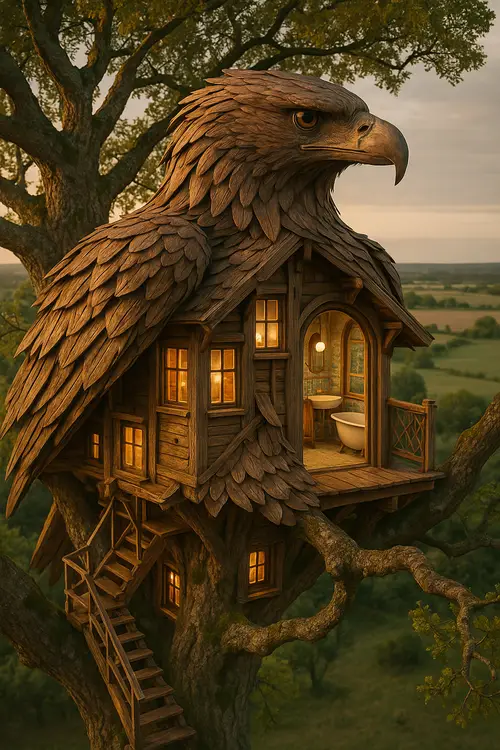 Eagle-Shaped Tree House: A Stunning Architectural Marvel