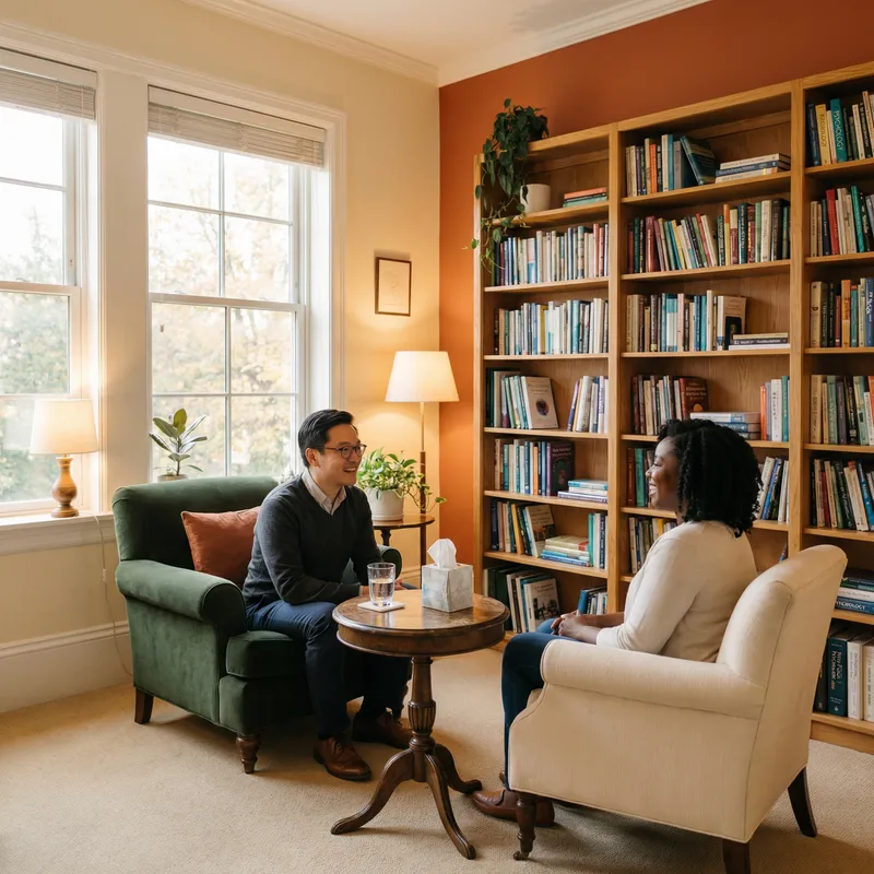 Relaxing Therapy Session with Diverse Professionals