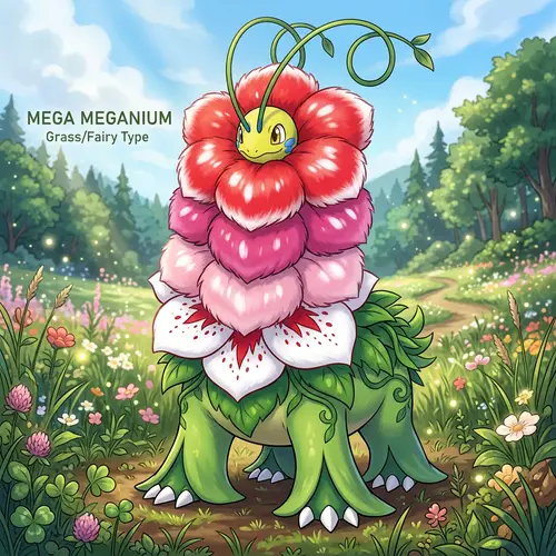 Mega Meganium: Beauty of Grass/Fairy Type