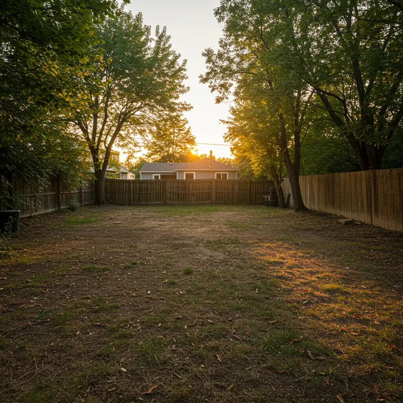 Vacant Backyard Perfect for Tiny Houses