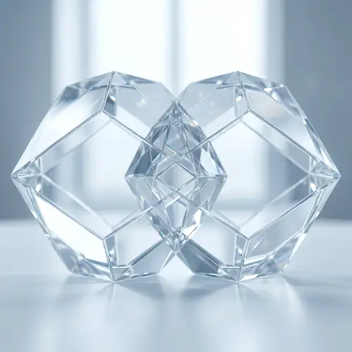 Clear Shapes Merging Together | Website Name