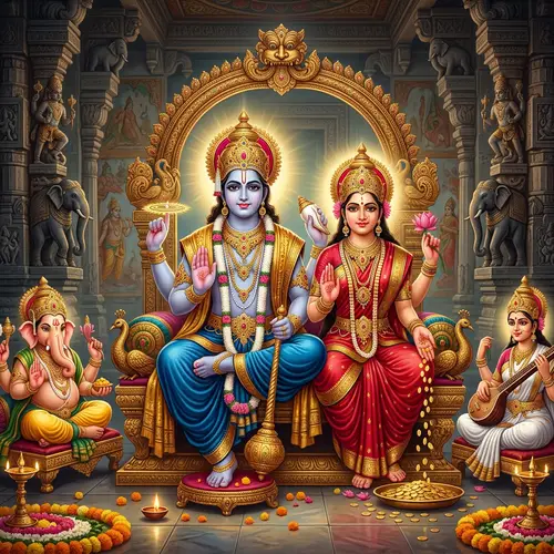 Traditional Indian Deities | Divine Symbols & Ornate Attires