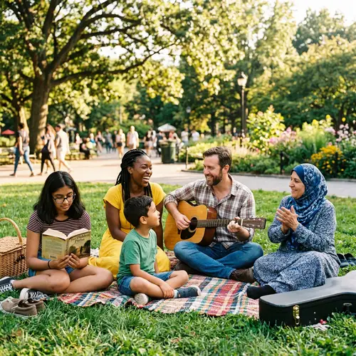 People in Harmony: Diverse Individuals Living in Peaceful Interaction