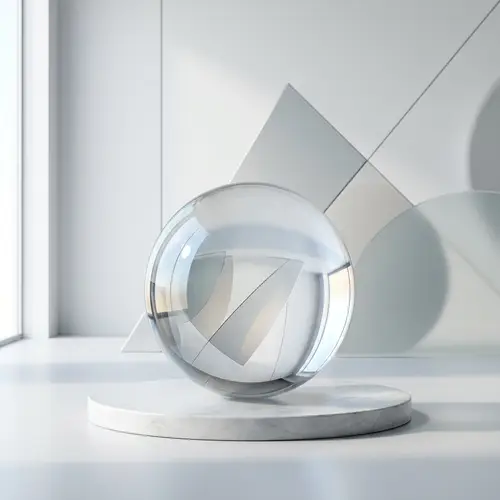 Modern Minimalist Sphere: Reflection & Refraction Principles