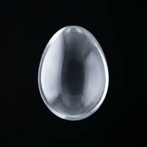 Ethereal Glass Ellipsoid Captured in High-Speed Photography