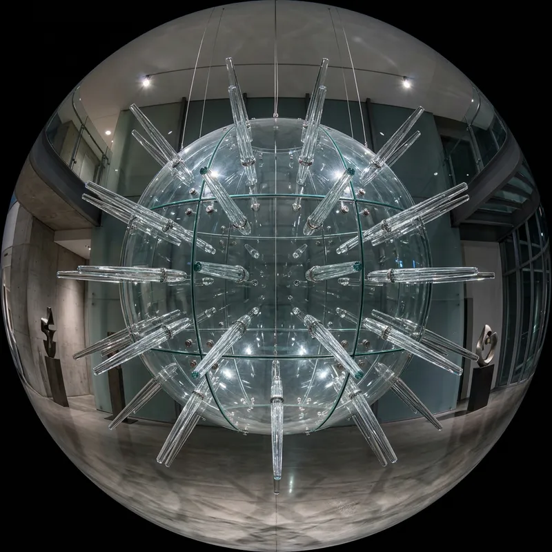 Modern Glass Sphere Photography | Abstract Architecture Art