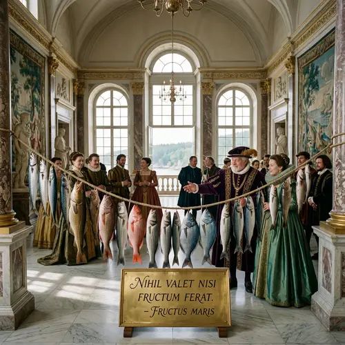 Fish Display at Palace: A Metaphor of Value and Fruitfulness