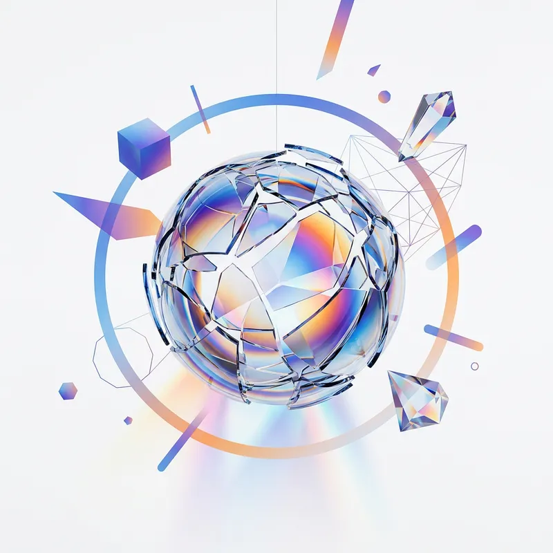 Minimalist Broken Glass Sphere Art: Abstract Digital Design Minimalist Broken Glass Sphere Art: Abstract Digital Design
