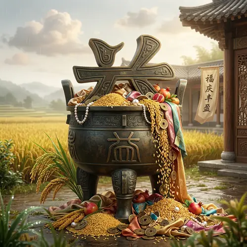 Ancient Chinese Character for Increasing: Blessings & Abundance