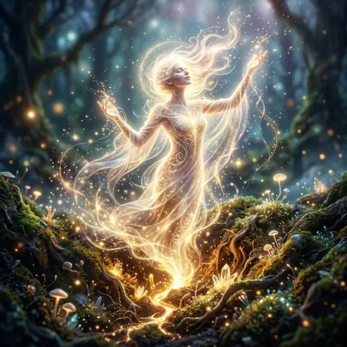 Ethereal Light: Radiant Glow & Transcendent Energy Art