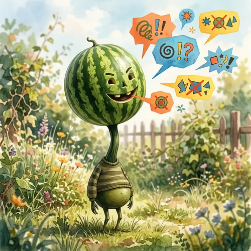 Watermelon Head Deception - Colorful Lies