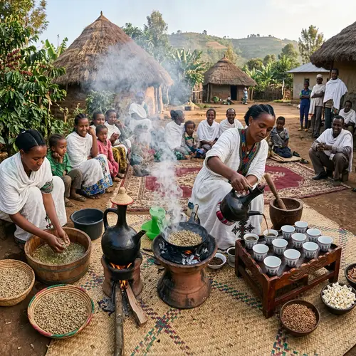 Ethiopian Coffee Making Process: Buna Tradition