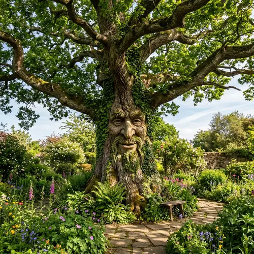 Grandpa Oak: Ancient Wisdom in Lush Garden