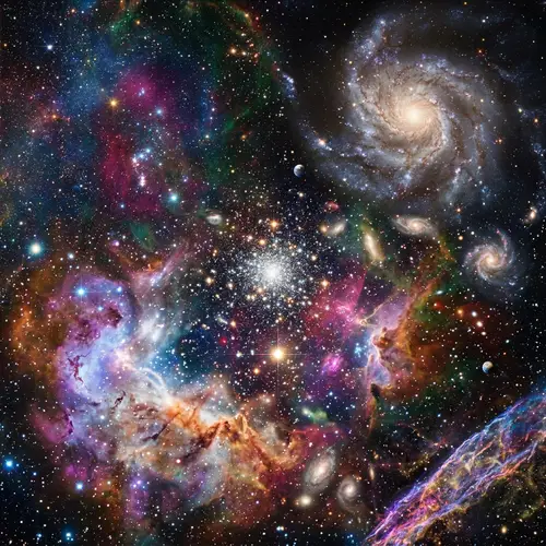 Breathtaking Image of Universe | Colorful Stellar Clusters