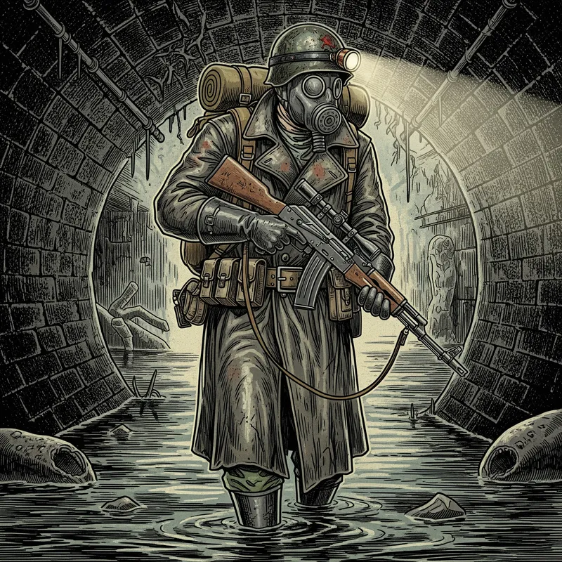 Metro 2033 Stalker Art: Post-Apocalyptic Illustration