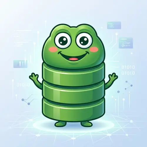 Green Peepo Database Icon Design